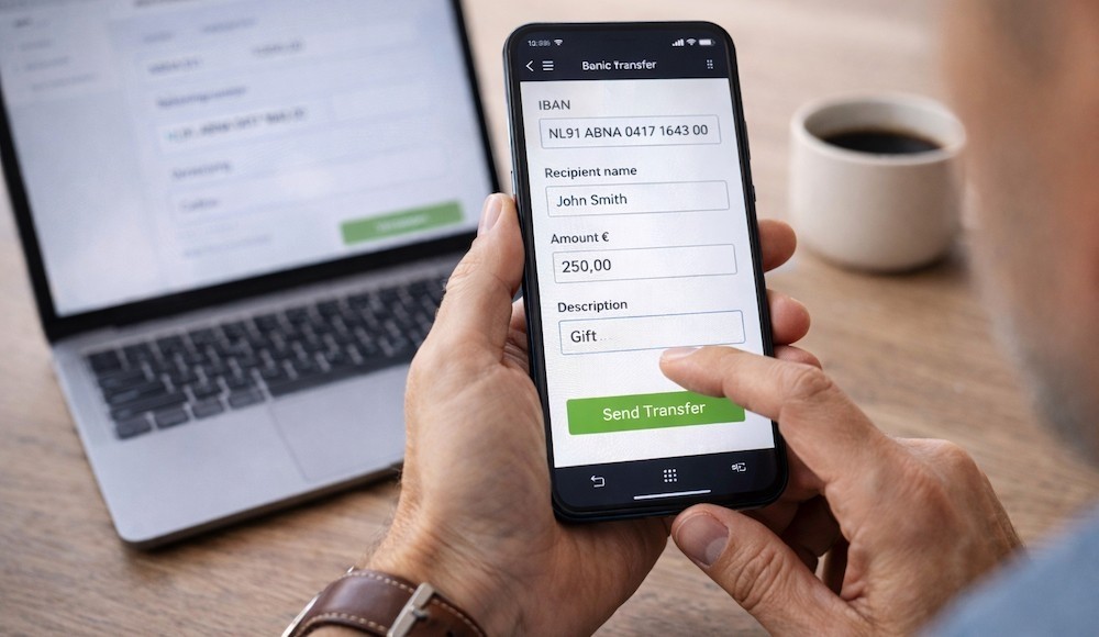 Banktransfer instructions for escort bookings