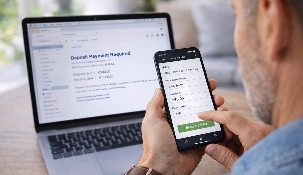 When is a deposit required for your booking?